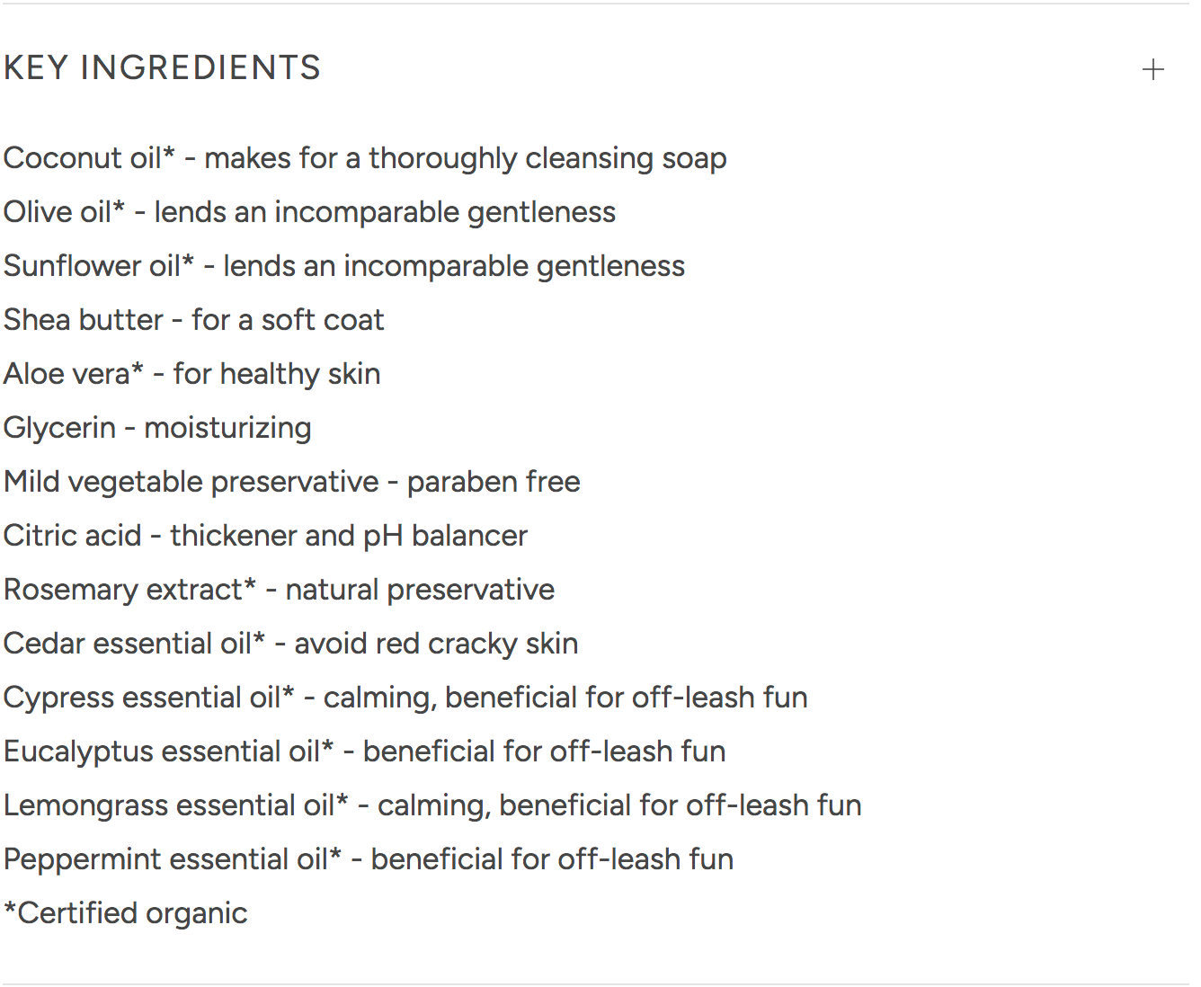 BLACK SHEEP ORGANICS LEMONGRASS & MINT DOG SHAMPOO