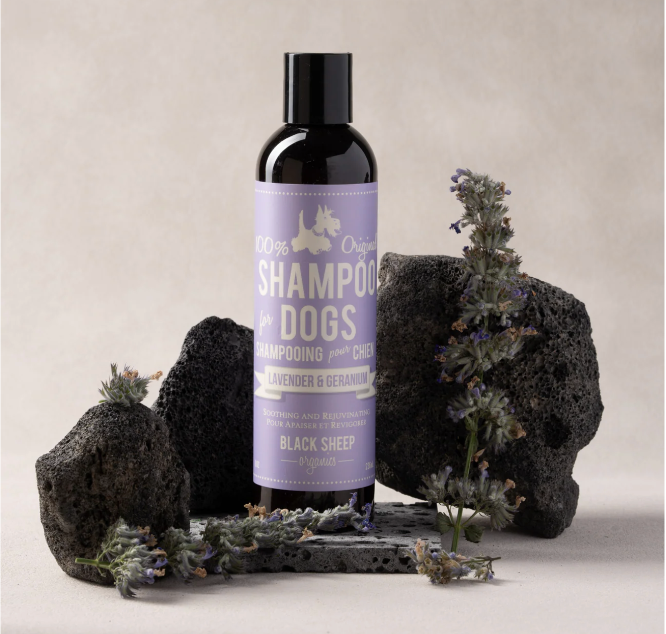 BLACK SHEEP ORGANICS LAVENDER & GERANIUM DOG SHAMPOO