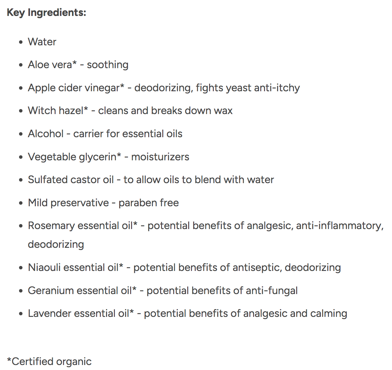 BLACK SHEEP ORGANICS ROSEMARY & NIAOULI DOG EAR WASH